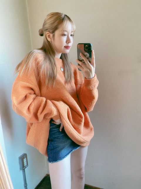 S.F.C エスエフシー SIDE STRIPES KNIT"Orange"スタイル