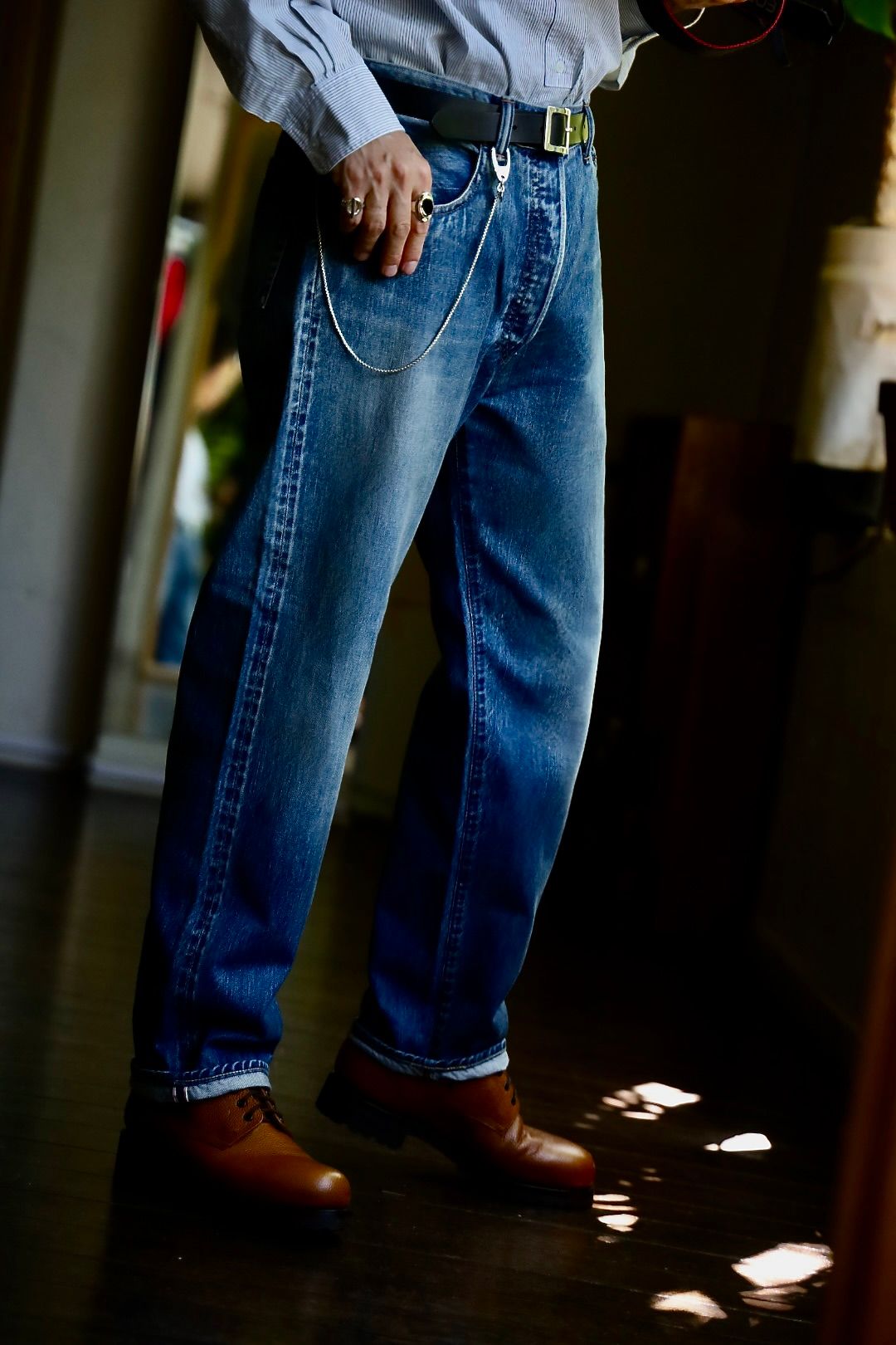 A.PRESSE Washed Denim Pants E スタイル.2024.8.16.