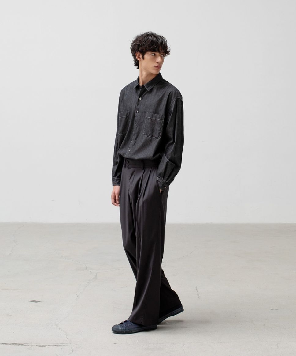 ANOTHER OFFICEアナザーオフィス Santiago Slacks(AOESPT004)Charcoal☆10月10日(金)新作発売！