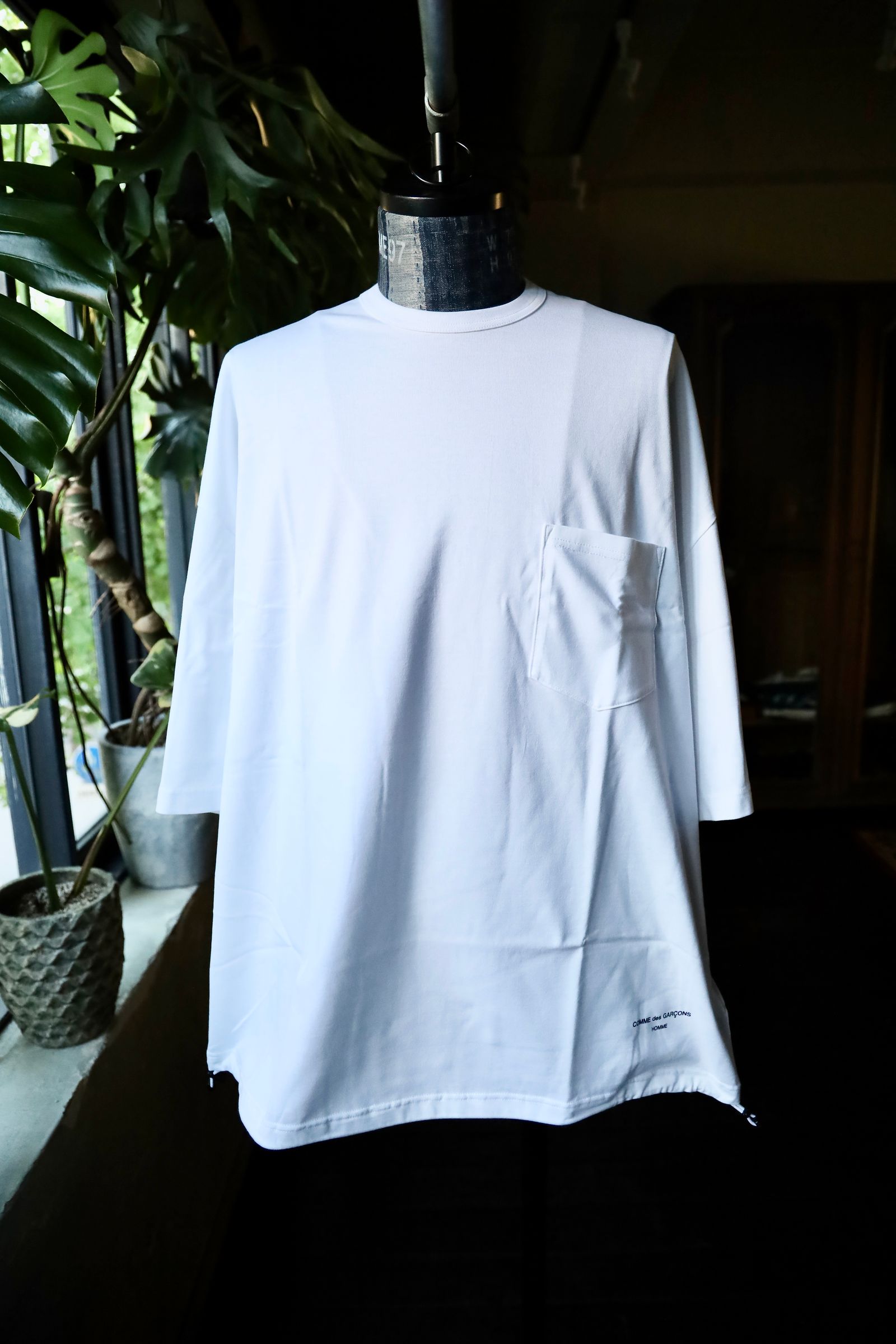 COMME des GARCONS HOMME - コムデギャルソンオム24AW 綿天竺ポケットTシャツ(HN-T002-051)WHITE |  mark