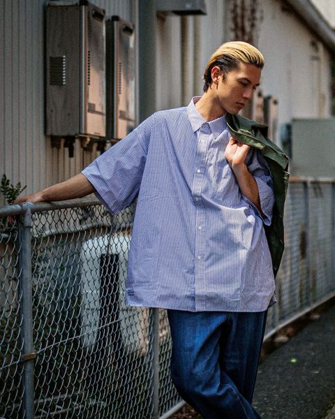 フレッシュサービス UTILITY FATIGUE SHIRT MARKスタイル
