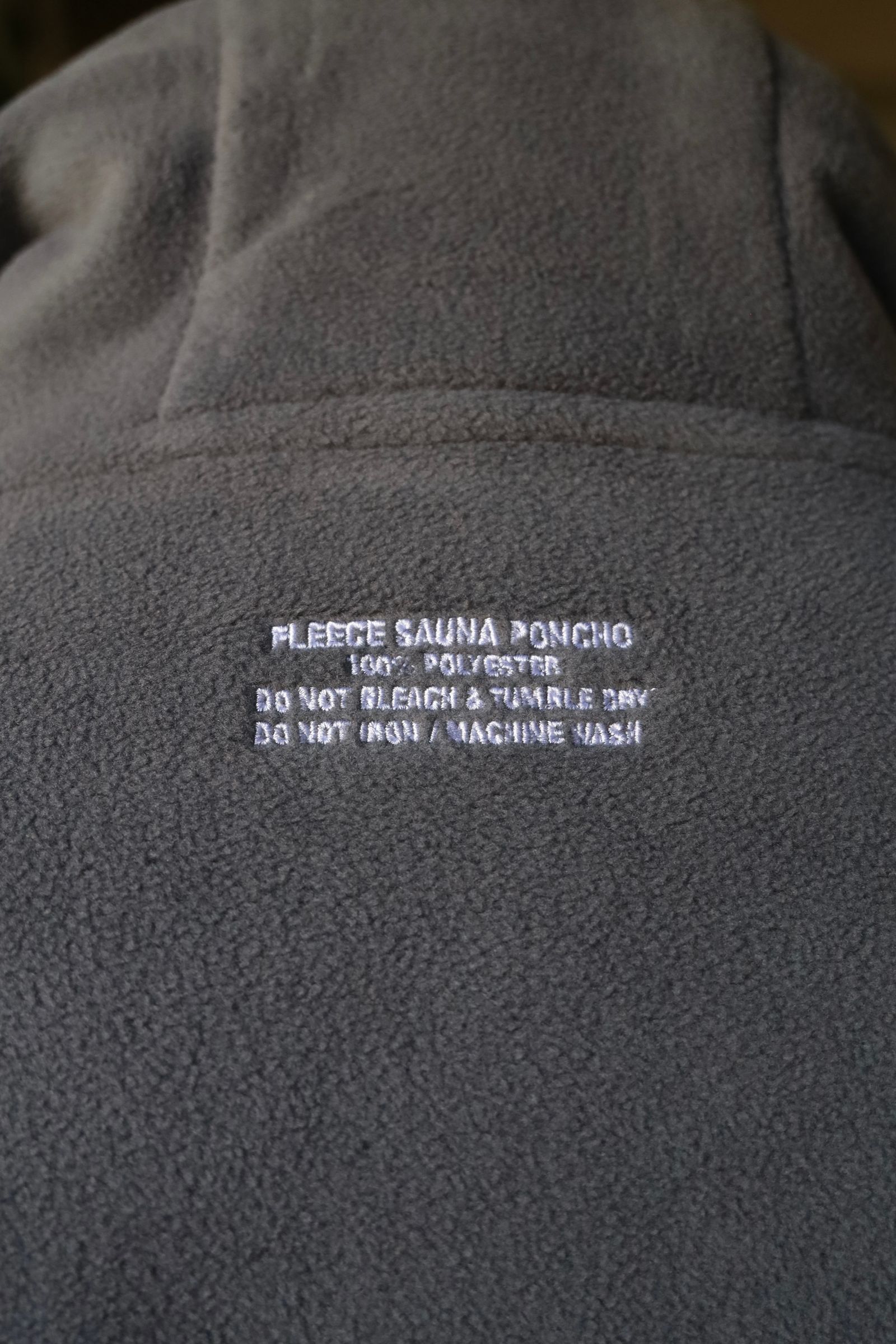 ReFresh!Service.  FLEECE SAUNA PONCHO(GRAY)★再販しました！