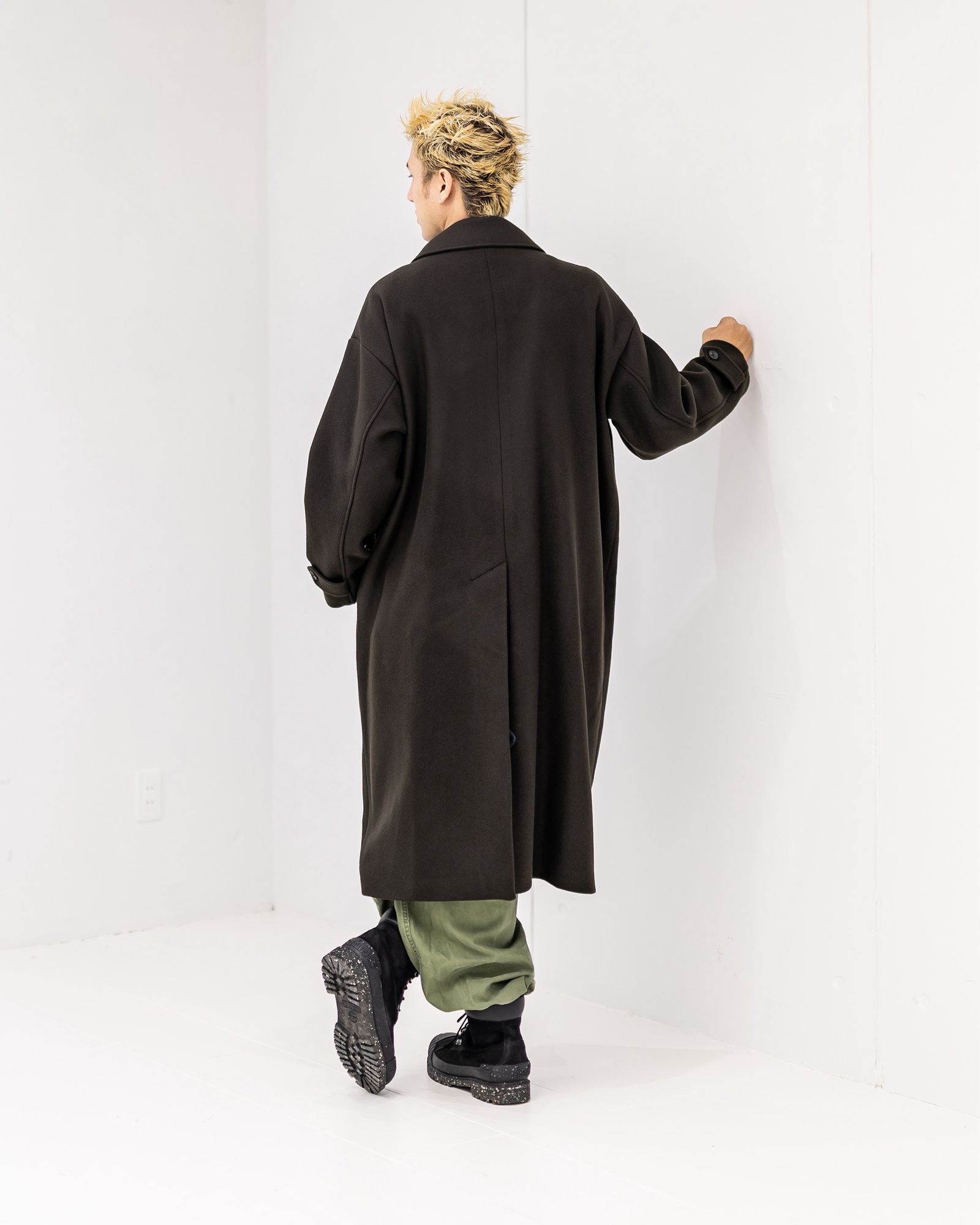 YOKE Melton Big Balmaccan Coat (BROWN)10月11日(土)新作発売！