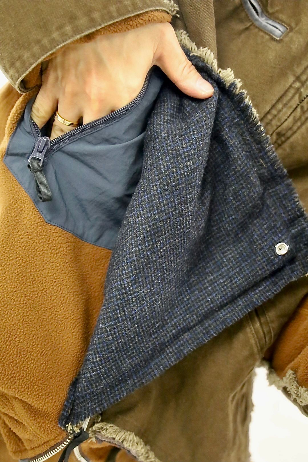YOKE ヨーク26SS Connected Work Jacketスタイル