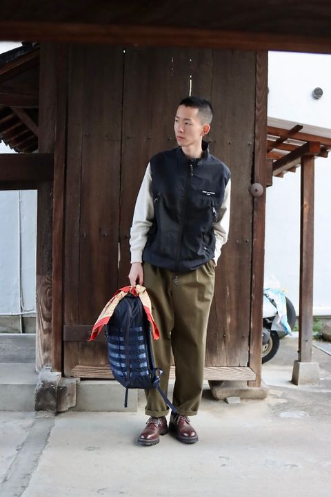COMME des GARCONS HOMME 23SS ジップアップベストスタイル