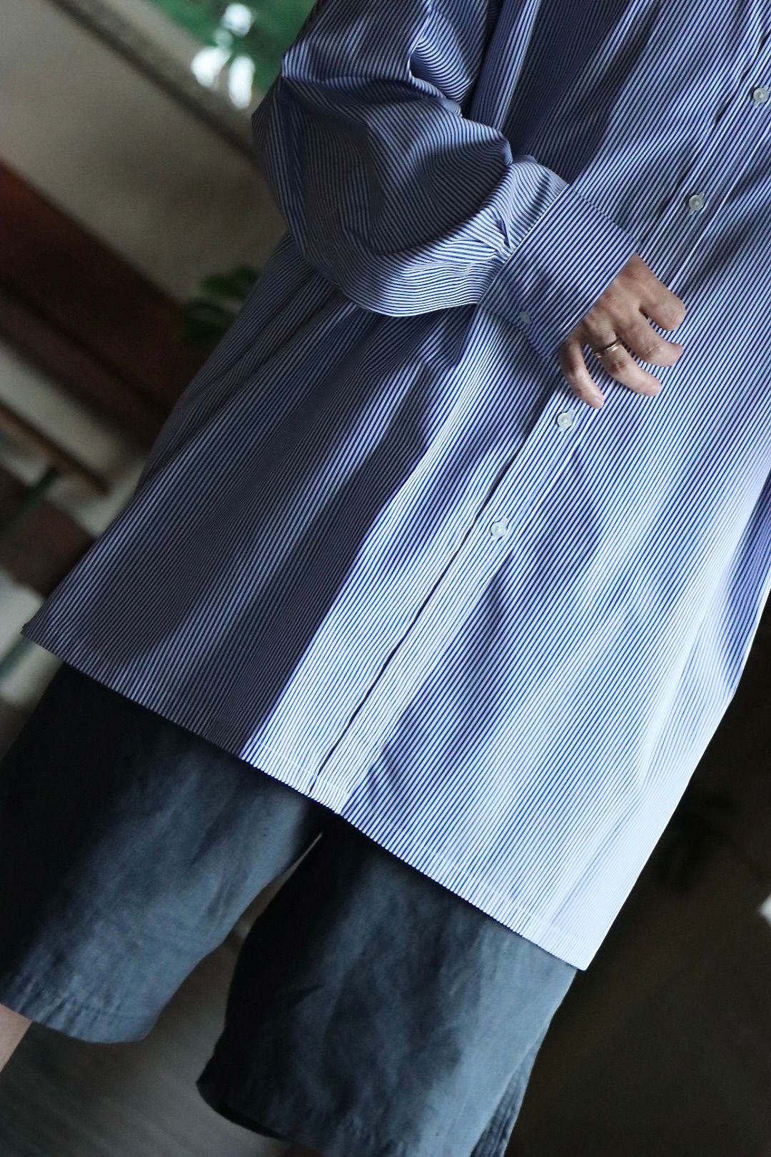 22aw graphpaper high count stripe shirts 超特価SALE開催