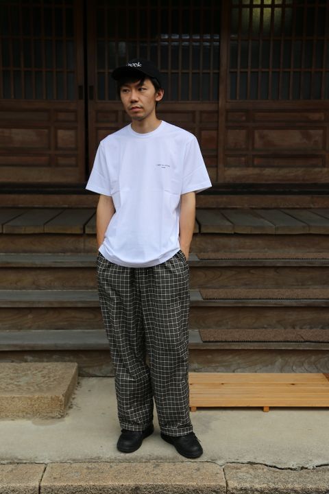 COMME des GARCONS HOMME 綿天竺ロゴプリントTシャツ"WHITE"Style.2020.8.10.