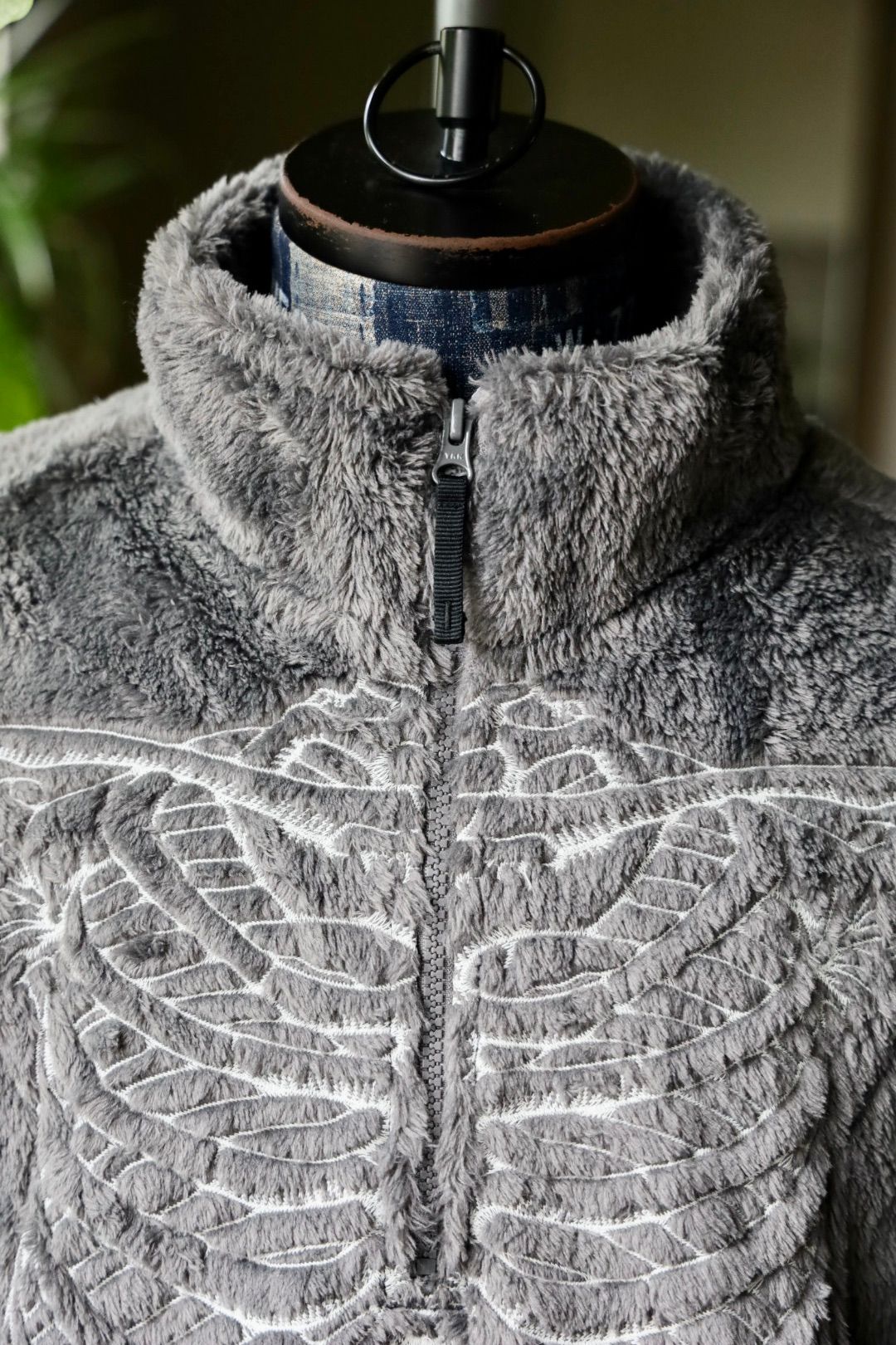 doublet 25AW GLOWINTHEDARK SKELTON FLEECEJACKET (25AW32BL232) GREY