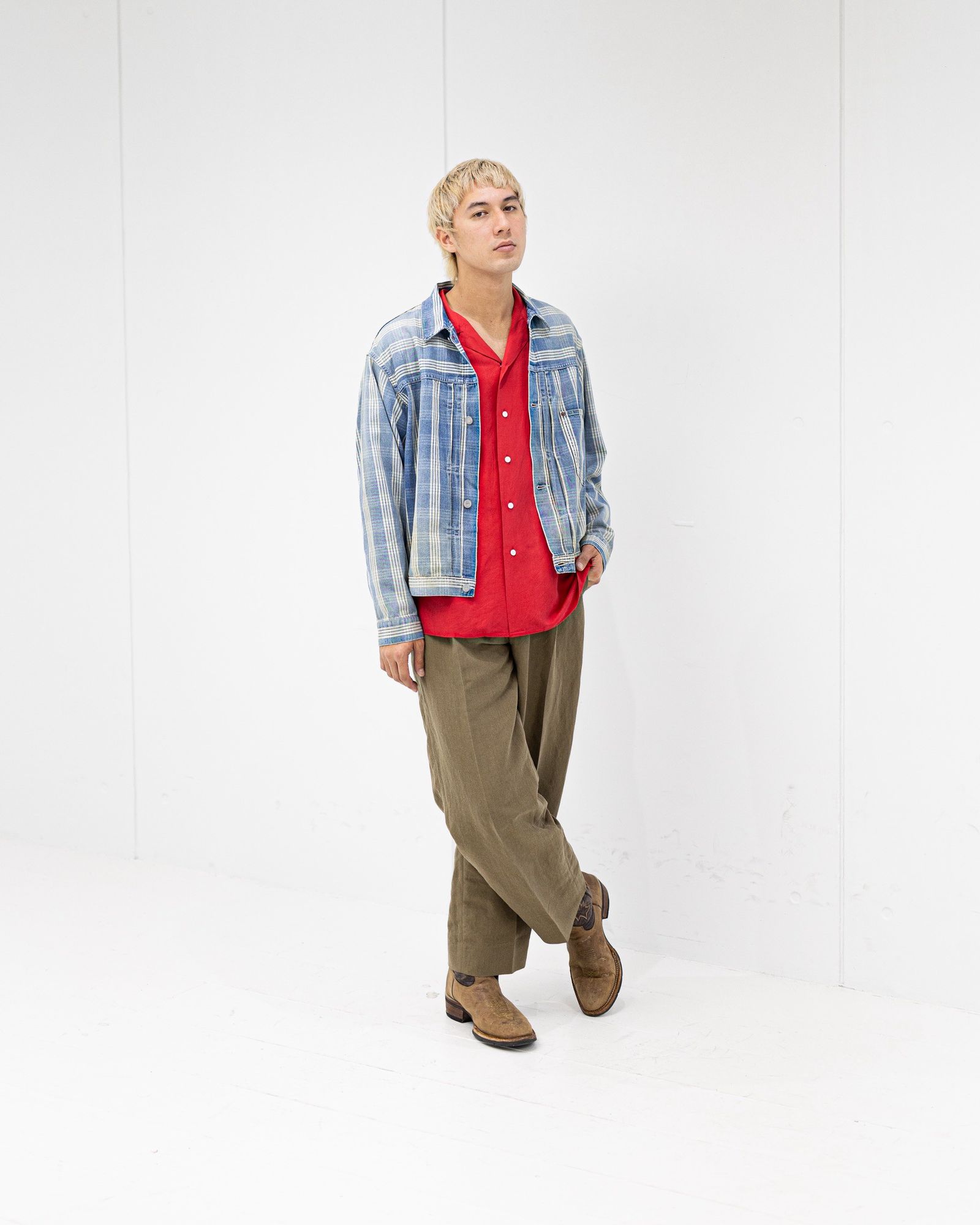 A.PRESSE No.213 Indigo Palaka Denim Jacket   4月11日(土)新作発売！