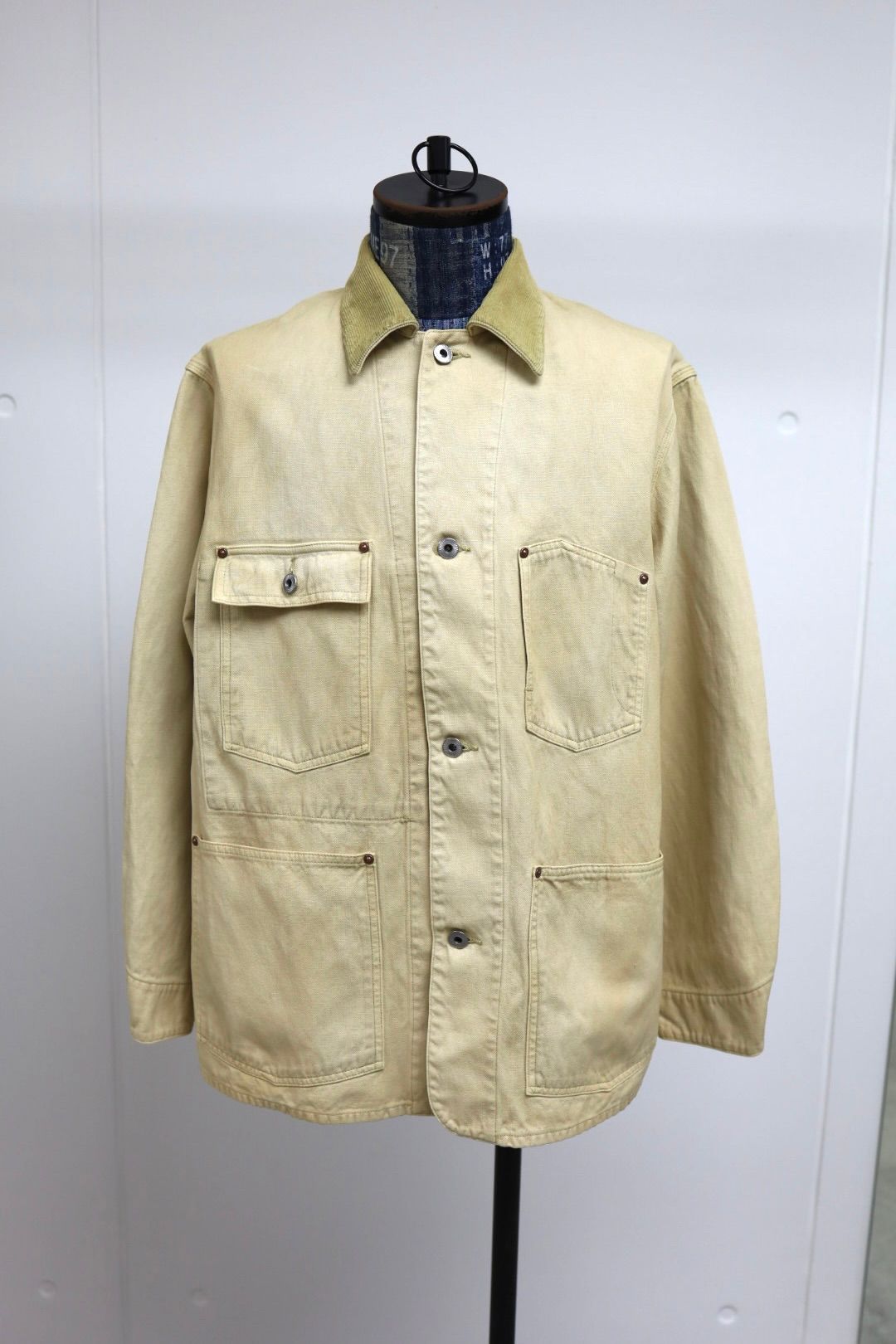 アプレッセ 2026 STYLE1 Vintage Silk Hemp Coverall Jacket (26SAP-01-17)BEIGE☆1月24日(土)発売！