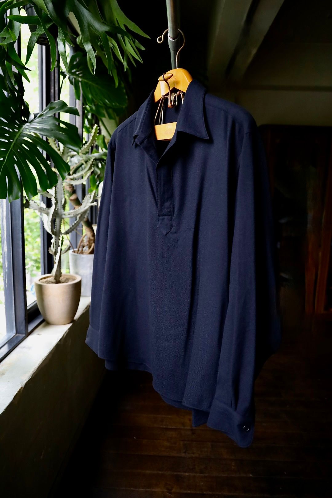 アプレッセ Wool Skipper Shirt(24ААР-02-03H)NAVY☆9月21日(土)発売！