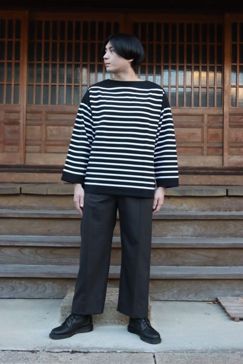 Ets.MATERIAUX French panel border(BLACK×WHITE)style.