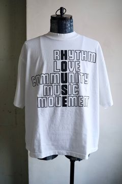 イズネスミュージック 25SS HOUSE RHYTHM T-SHIRT(IMP5_07_HOUSERHYTHMT01)WHITE