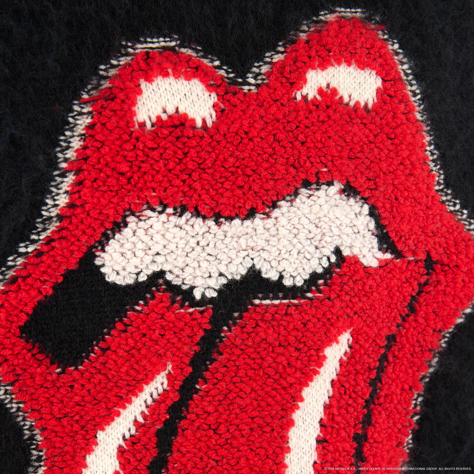 セントマイケル 26AW LIPS&TOHGUE TRS_CRW N KNIT (SM-MK1-0000-C46) BLACK☆9月19日(土)発売！