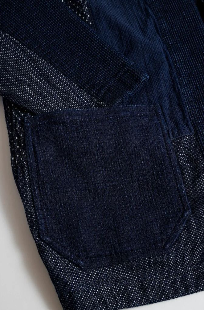 ファンダメンタル デニムシャツ HAORI JACKET RINSE(FA25JK32R)INDIGO☆新作発売！