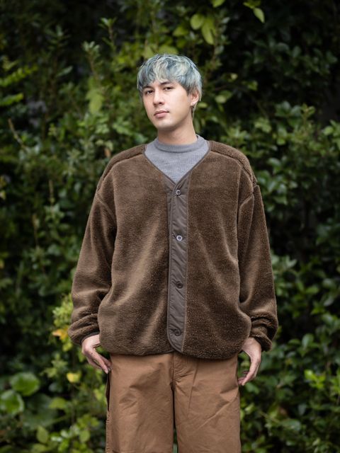 グラフペーパー Wool Boa Liner Blouson(GU263-30341)BROWN☆10月17日(土)発売！