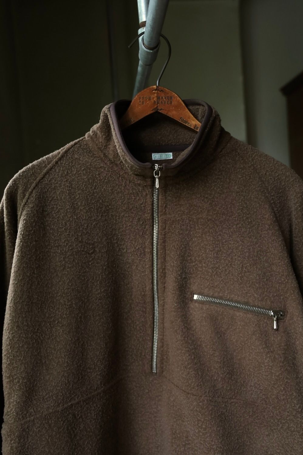 アプレッセ 2026 STYLE2 Vintage Silk Fleece Harf ZIP Jacket(26AAP-01-29)BROWN☆10月17日(土)新作発売！