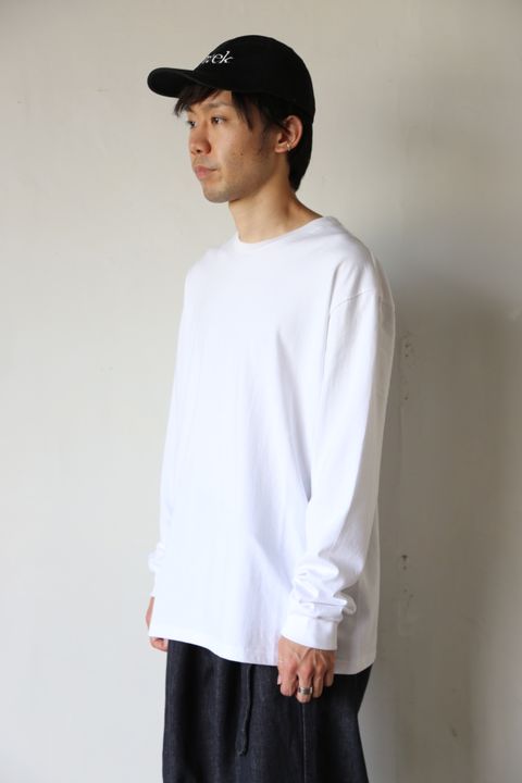 Graphpaper L/S Crew Neck Tee "WHITE" Style.2020.8.28.