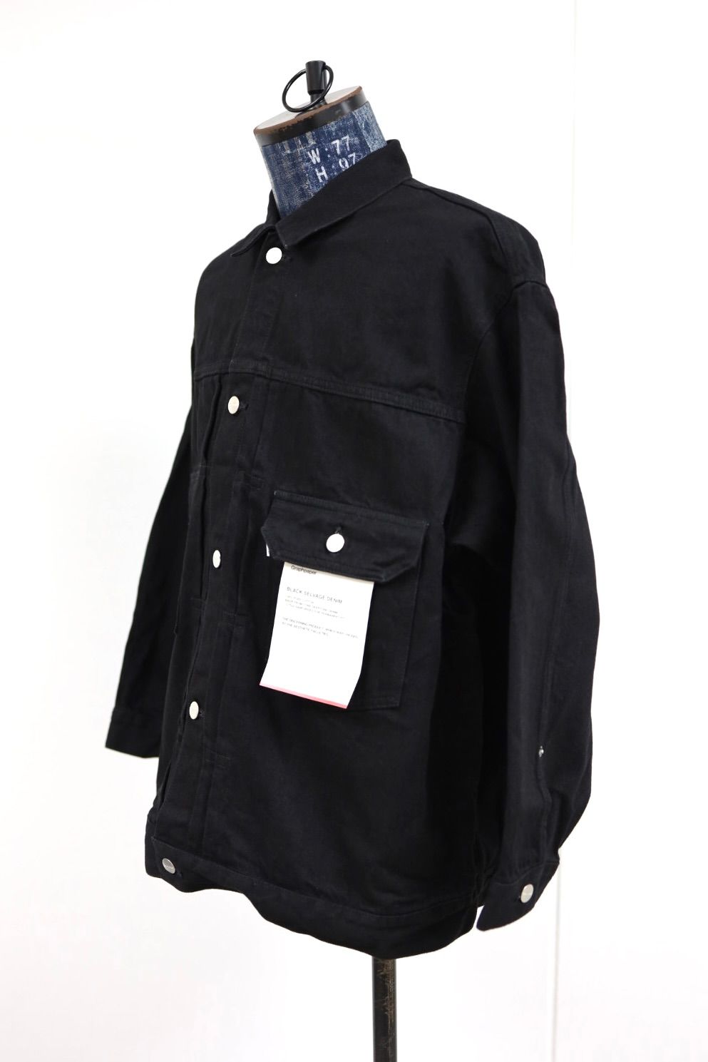 グラフペーパー Selvage Denim Jacket(GU261-20054RB)BLACK_WASHED★1月24日(土)発売！