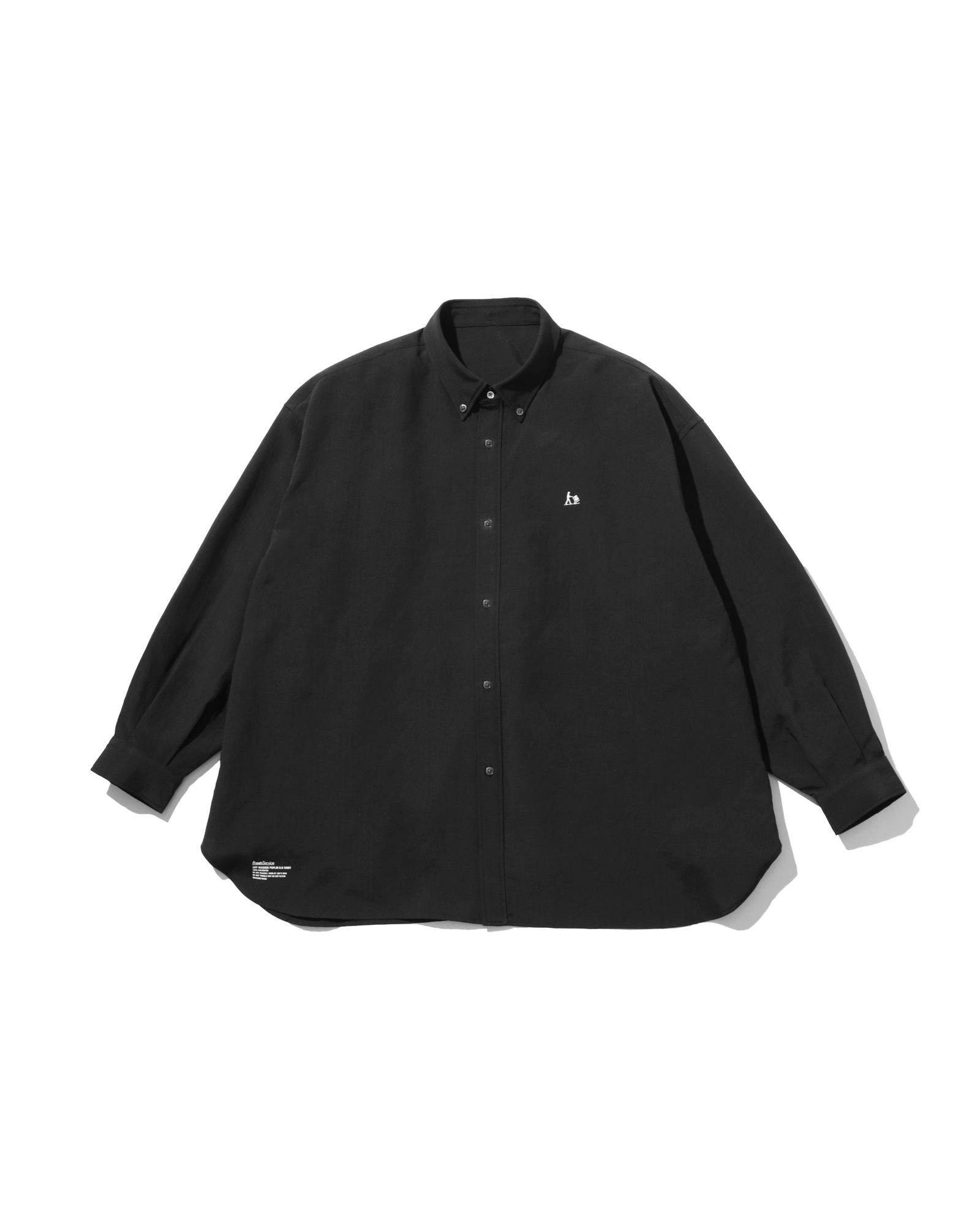 フレッシュサービス 26AW DRY WASHER POPLIN L/S B.D SHIRT(FSC263-50062)BLACK☆8月1日(土)発売！