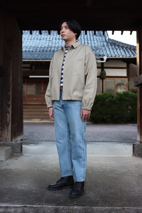 CIOTAスビンコットンギャバジンスウィングトップ"サンドベージュ"style.