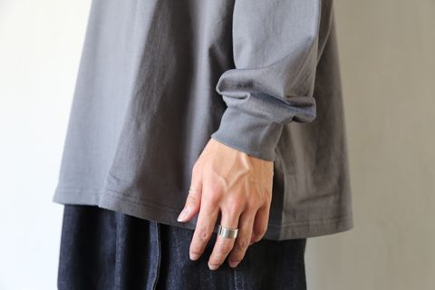 Graphpaper L/S Oversized Tee GRAY Style.2020.8.28.