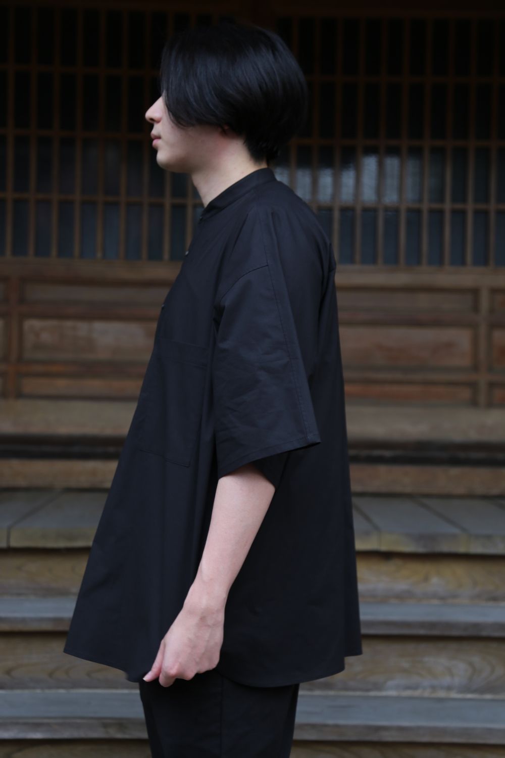 トップス Graphpaper 21SS Stand Collar S/S Shirt Graphpaper 