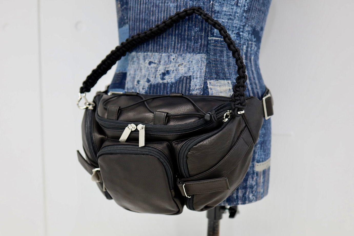 Yohji Yamamoto POUR HOMMEレザーウェストバッグ(HK-I07-775)BLACK☆新作発売！