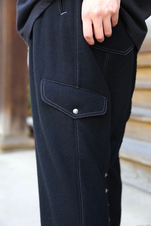 Yohji Yamamoto 21AW Y-ホック付きPフラノ PANTS(HX-P32-118) style. 2021.07.13.
