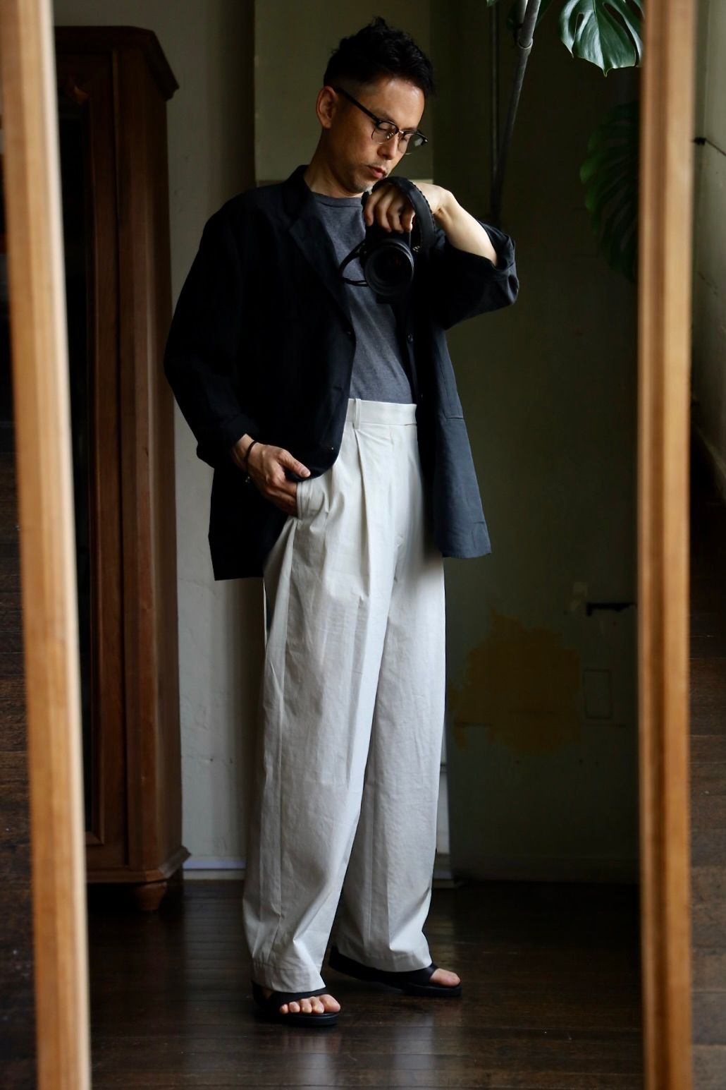 A.PRESSE High Density Weather Cloth Trousersスタイル | 6577 A.PRESSE High Density Weather Cloth Trousersスタイル | 6577