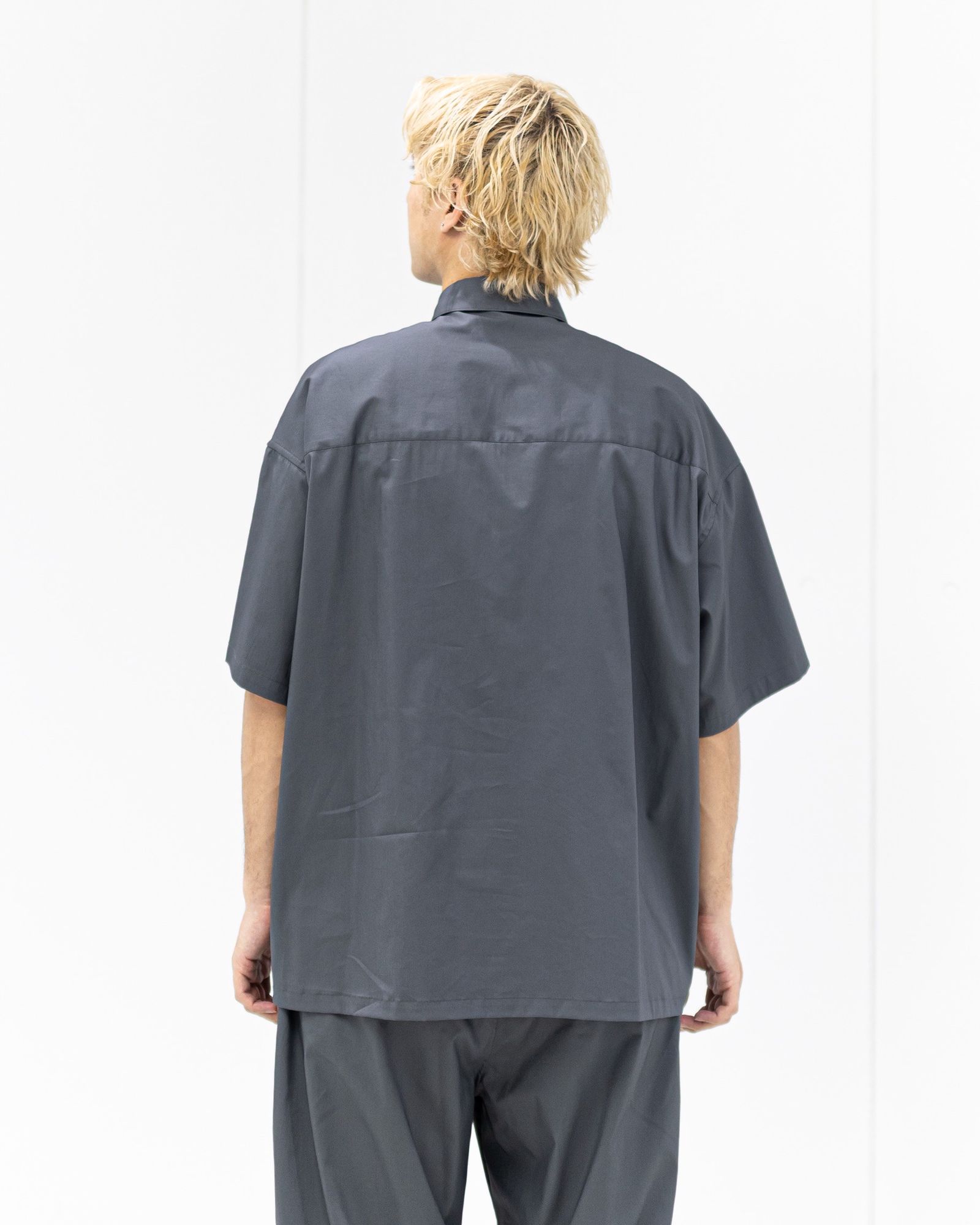グラフペーパー 26SS Solotex Twill S/S Oversized Box Shirt(GM261-50159B)GRAY☆3月20日(金)発売！