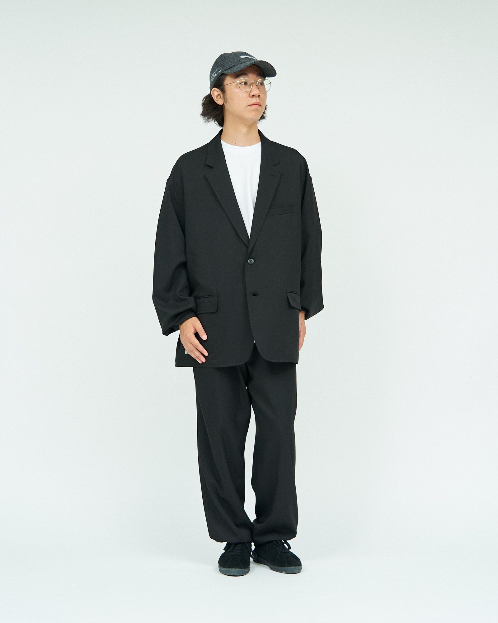 フレッシュサービス WOOLY TWILL TROUSERS(FSC243-40178)BLACK