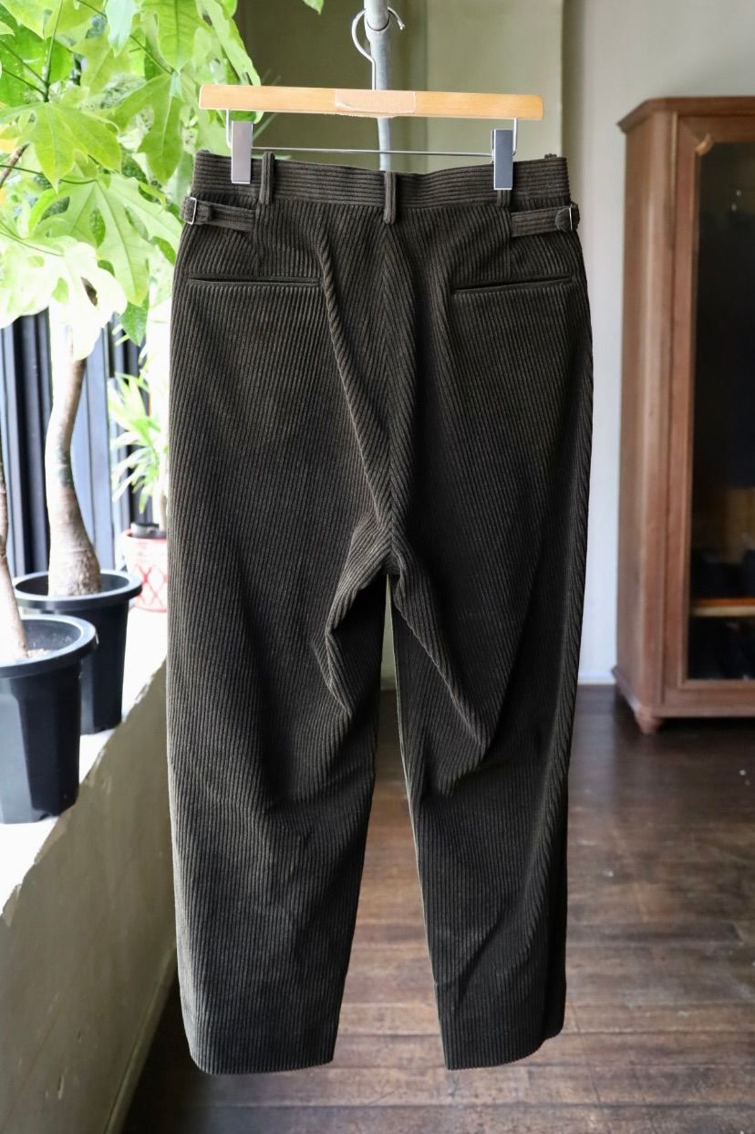 アプレッセ 2025 STYLE2  Wool Corduroy Wide Tapered Trousers(25AAP-04-03)KHAKI☆8月23日(土)発売！