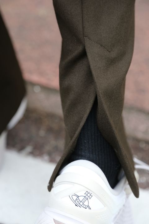 sulvam Slit over knit style 2020.12.27.