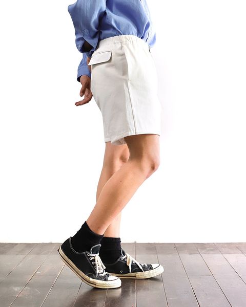アプレッセ 24SS White Tennis Shorts style 2024.5.24