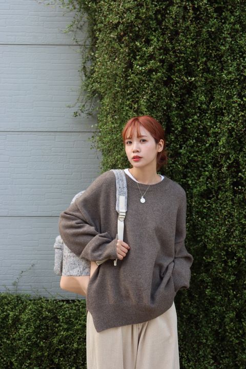 SEEALL 22AW ESSENTIAL CREWNECK SWEATER style.2022.10.10