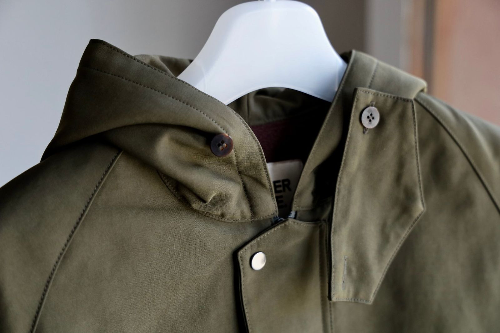 ANOTHER OFFICEアナザーオフィス Hood Neo British Jacket (AOEWPD006)Olive Drab
