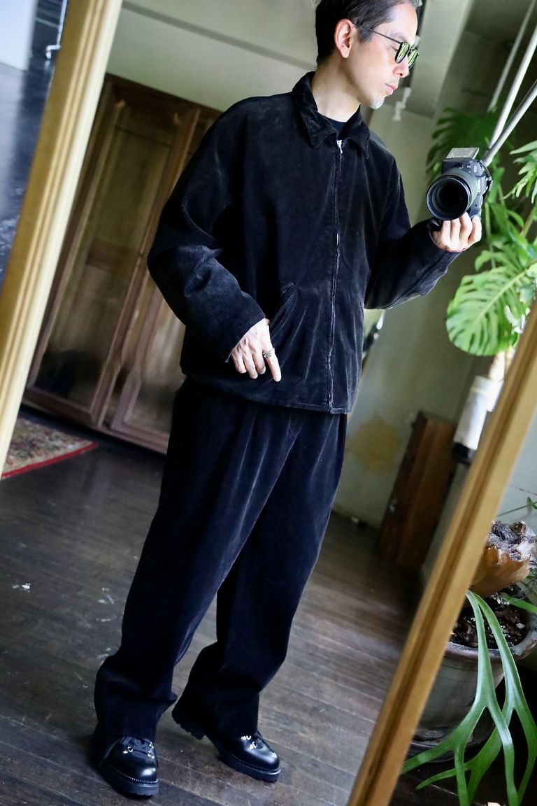 A.PRESSE - アプレッセ Vintage Corduroy Trousers(24AAP-04-16H)BLACK 