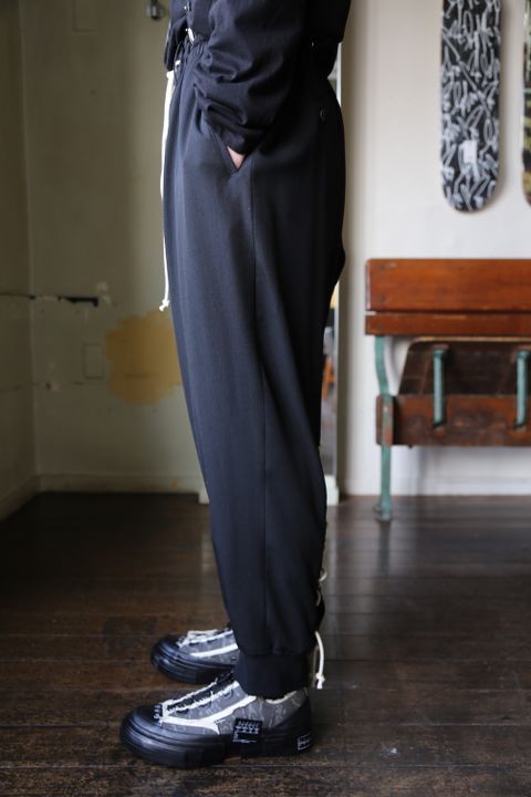 Yohji Yamamoto W-ヒモ開きレースアップパンツ(HD-P56-100) style 2021.01.20.