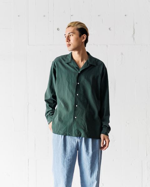 A.PRESSE Silk Cotton Open Collar L/S Shirt 3月8日(土)新作発売！