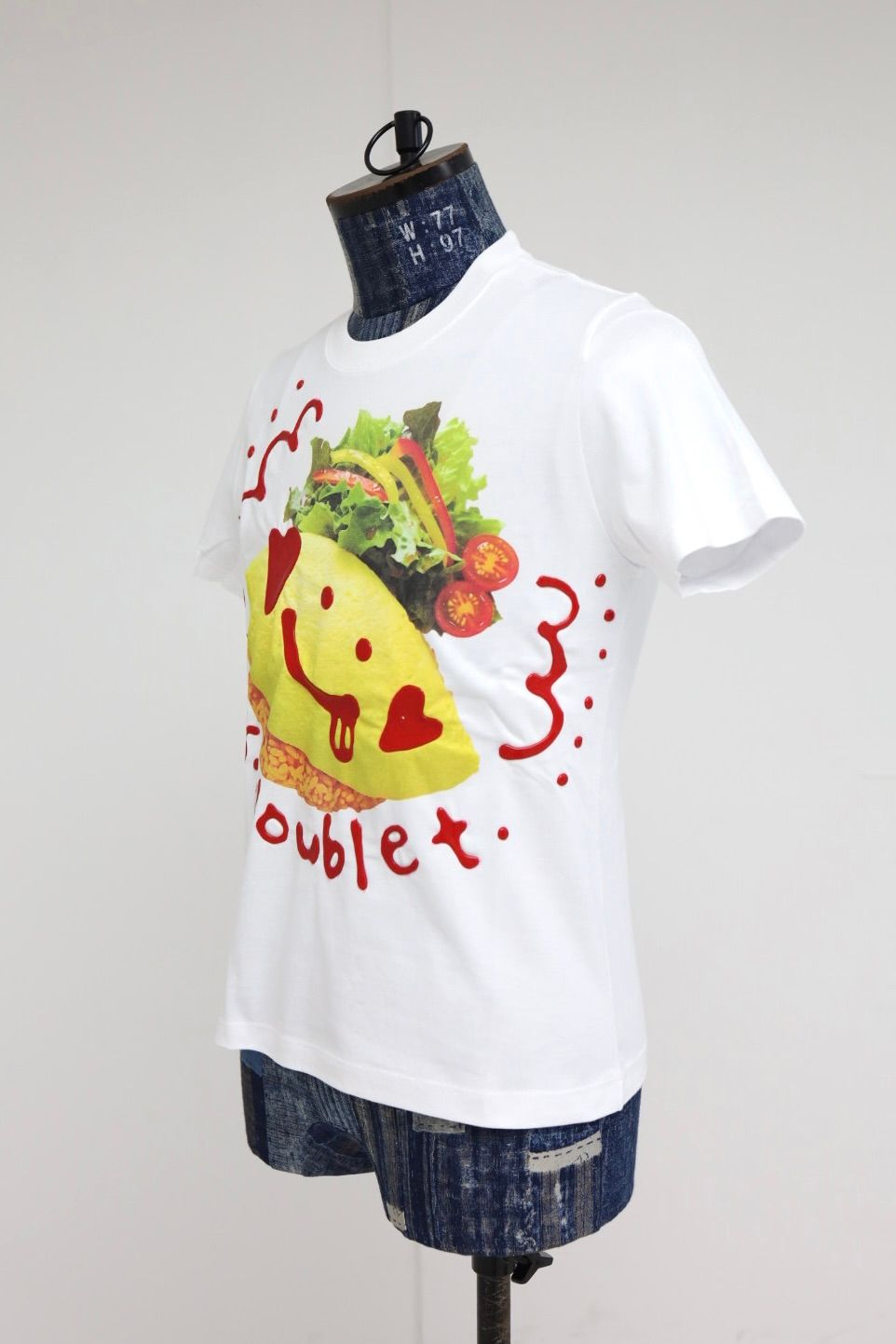 doublet ダブレット26SS KETCHUP MESSAGE OMURICE T-SHIRT (26SS30CS426) WHITE ★1月17日(土)11:00発売！