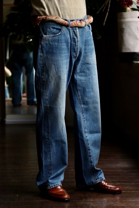 A.PRESSE No.2 Washed Denim Pantsスタイル32