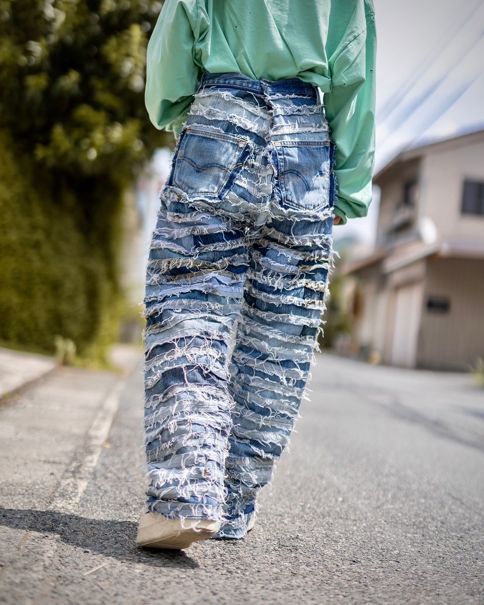 doublet 24FW 新作MUMMY UPCYCLE DENIM PANTS style.2024.8.9