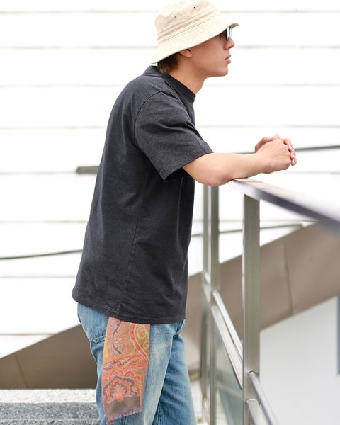 A.PRESSE No.2 Washed Denim Pantsスタイル