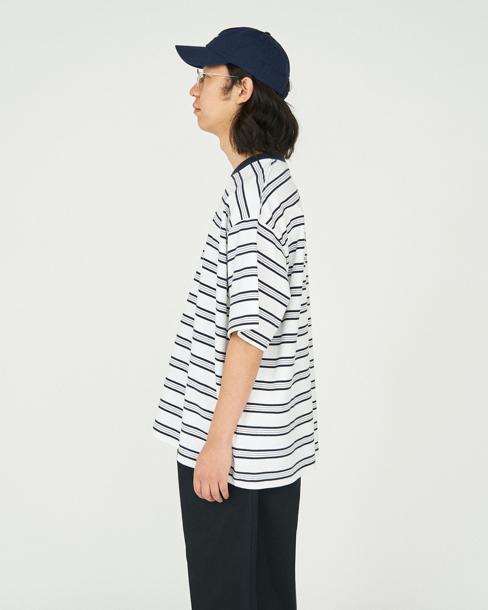 フレッシュサービス MULTI BORDER S/S TEE(FSC251-70121)WHITE