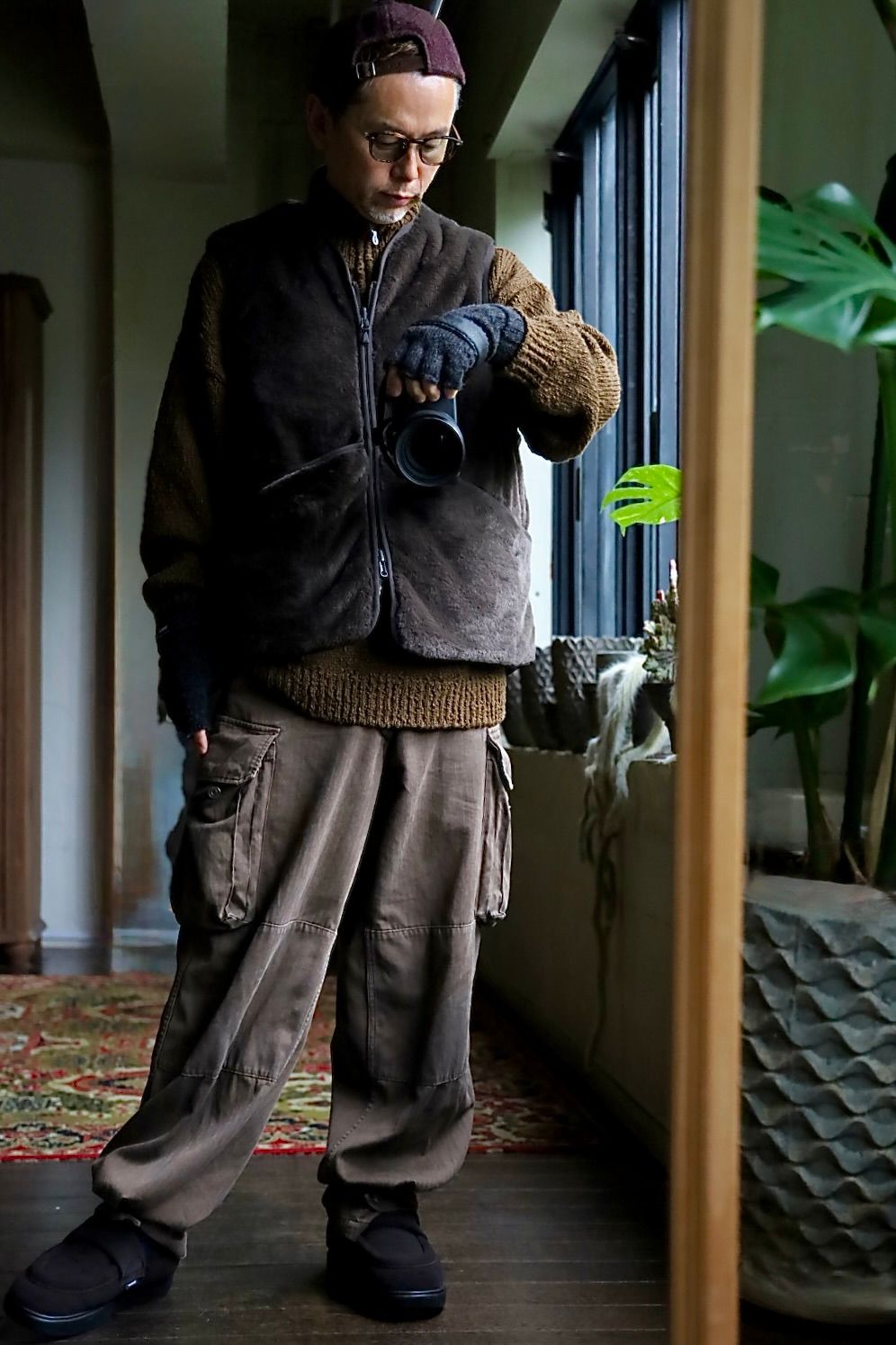 DAIWA PIER39 TECH BRITISH HUNTER FUR VEST"D.BROWN"スタイル