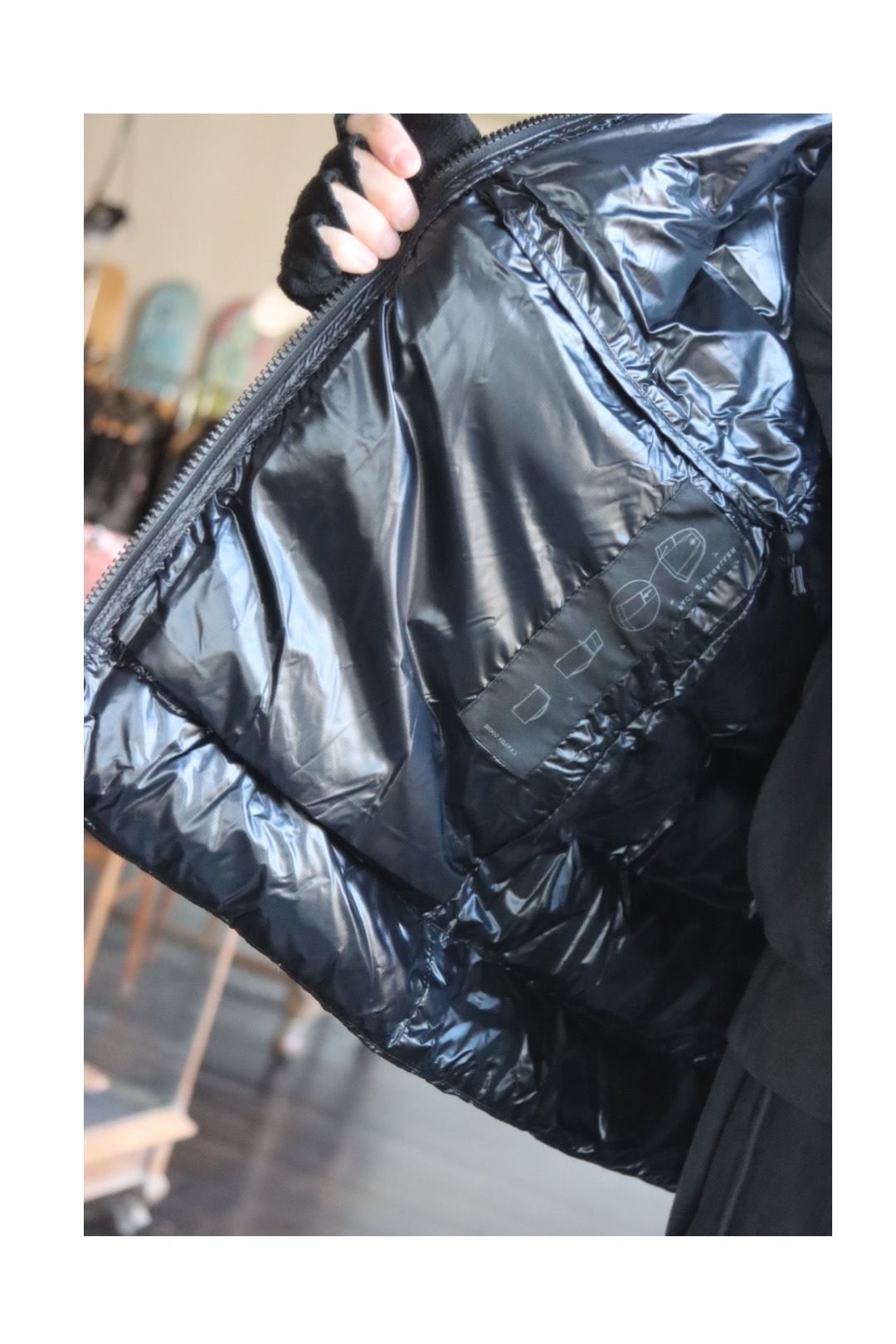 CANADA GOOSE CROFTON VEST BLACK LABELスタイル