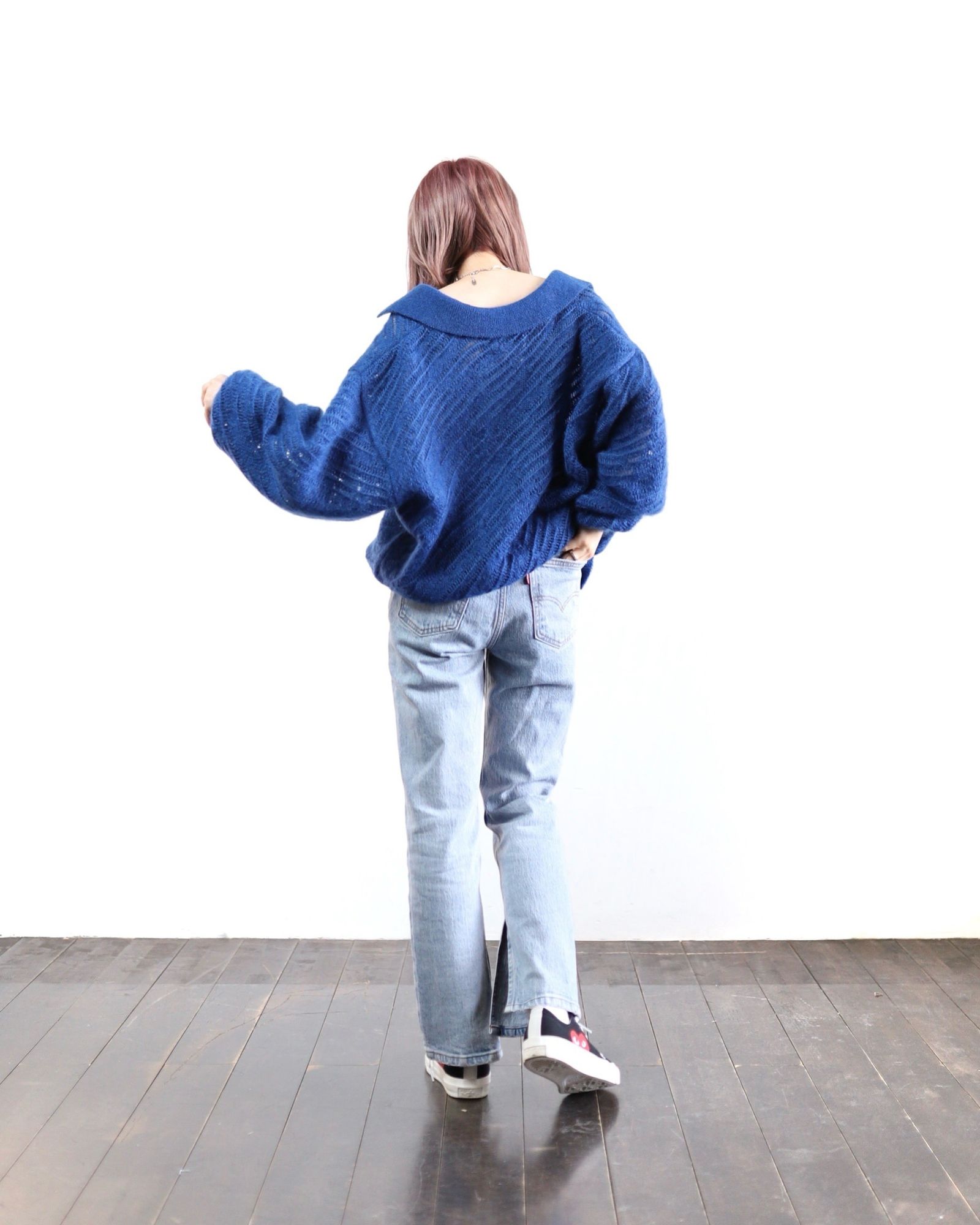 YOKE ヨーク24SS SILK MOHAIR PULLOVER SWEATER(YK24SS0671S)ROYAL BLUE
