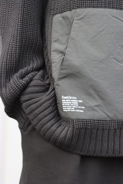 FreshService HIGH NECK COMBAT KNIT style.2022.10.8