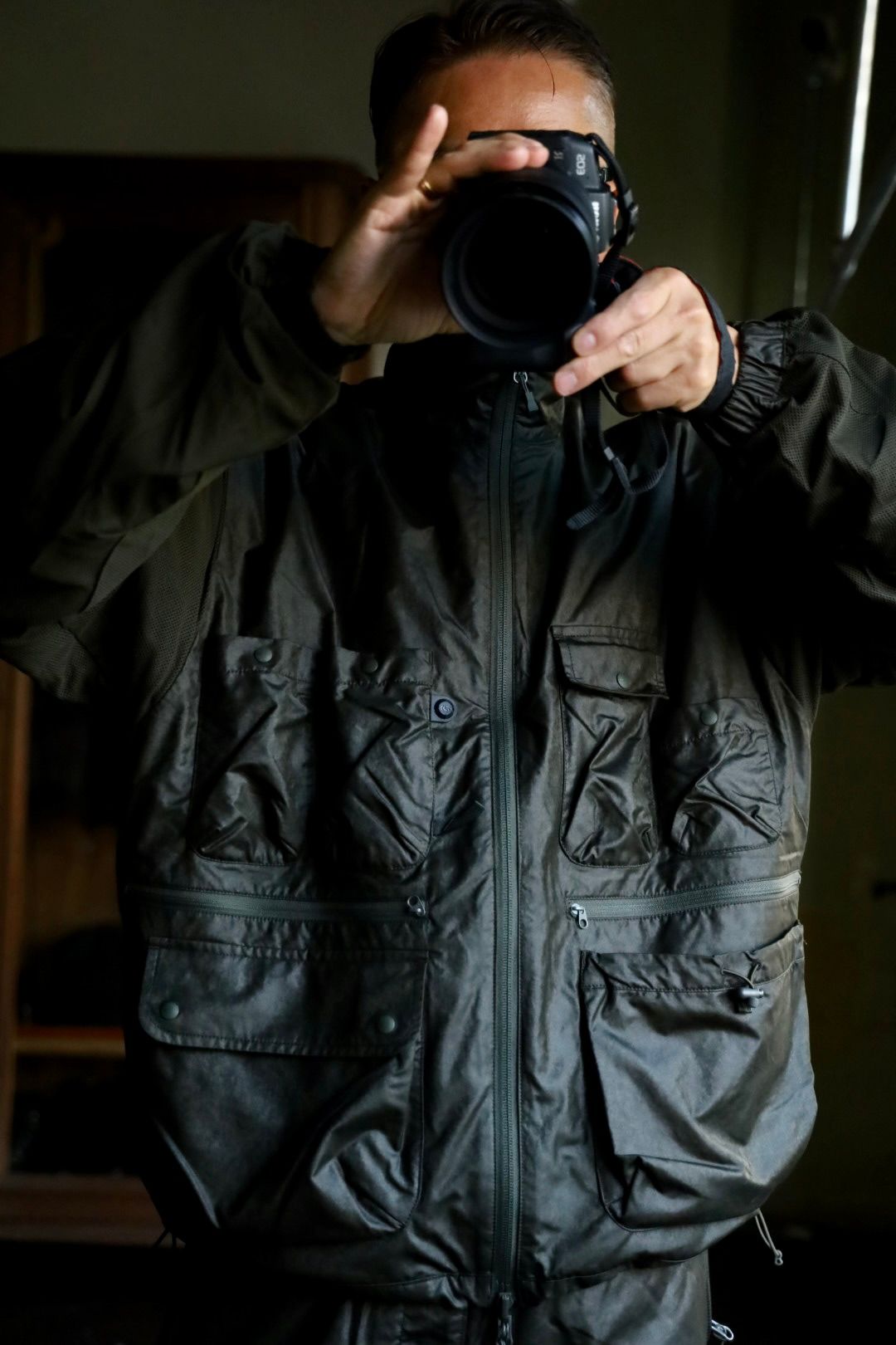 DAIWA PIER39 25FW TECH REVERSIBLE BRITISH HUNTER WINDBREAKER JACKET(BJ-72025W)D.GREEN